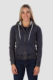 FELPA FULL ZIP AUTHENTIC 360 "SNOW WASHED" DONNA