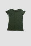 T-SHIRT MANICA CORTA IN COTONE FIAMMATO DONNA