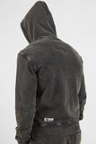 FELPA FULL ZIP "STONE WASHED" UOMO