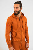 MAGLIA COTONE FULL ZIP  "TERRA" UOMO